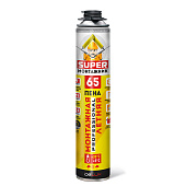  Пена монтажная SUPER Монтажник 65 л проф. летняя 780г 