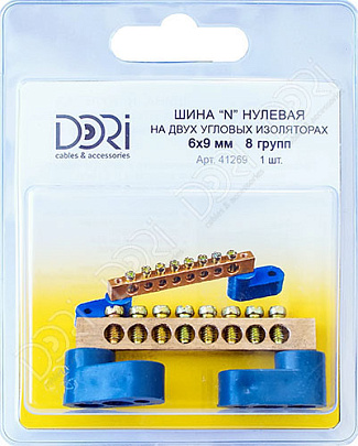  Нулевая шина изолированная, (ШНИ) (8 отв) 