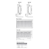  Радиатор стальной панельный C22-300 1000мм (Россия) 