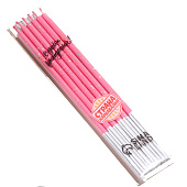  Набор свечей в торт, 6 штук "Исполнение желаний", 15 см, фуксия   9785822 