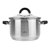  Кастрюля 6,5 л, d 24 см LARA LR02-909 НИКА 