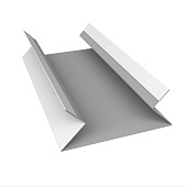 Планка угла внутреннего 0,4х115х115 L=2м (RAL 9003)сигнальный белый Планка угла внутреннего 0,4х115х115 L=2м (RAL 9003)сигнальный белый