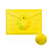 Папка на кнопке А4, ErichKrause Glossy Neon, 180 мкм, ассорти, 50300 Папка на кнопке А4, ErichKrause Glossy Neon, 180 мкм, ассорти, 50300