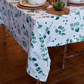  Скатерть (рогожка) "Доляна" Eucalyptus 180х144 см 4682756 