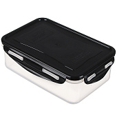 Контейнер герметичный для СВЧ с защелками 1,1л пластик 861-332 Контейнер герметичный для СВЧ с защелками 1,1л пластик 861-332