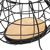  Корзина для яиц Доляна «Эстетика», чёрный 7167301 