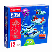 Набор для опытов Эврики "Игры с магнитами", 12 опытов и игр, SL-05495, 6250080