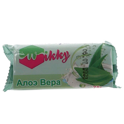Мыло туалетное WIKKY Алоэ Вера 75г Мыло туалетное WIKKY Алоэ Вера 75г