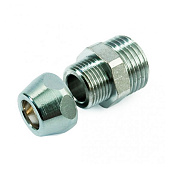  Переходник с цангой 1/2" НР хром 