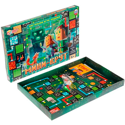  Игра настольная ходилка Мини-крут 217х330х27 мм 