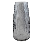  Ваза для цветов Кора 6х22см, темное стекло 