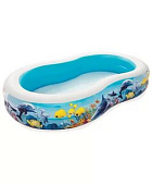 Бассейн надувной "Подводный мир" 262х157х46 см, от 3 лет (54118) 499417 Бассейн надувной "Подводный мир" 262х157х46 см, от 3 лет (54118) 499417
