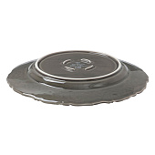 Тарелка обеденная WY Floral Laceware, 25 см, фарфор, серая 10791183 Тарелка обеденная WY Floral Laceware, 25 см, фарфор, серая 10791183