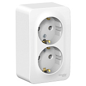 Розетка 2-м ОП BLANCA с/з изол. пласт. бел. SchE BLNRA010211 Розетка 2-м ОП BLANCA с/з изол. пласт. бел. SchE BLNRA010211