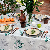  Скатерть (рогожка) 144х220 Доляна Tropics 7533956 