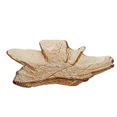  Блюдо Autumn forest 22х23 см, янтарное, Кленовый лист  ANLAF-5758-AU25 