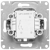  Выключатель встраиваемый проходной 1 клавиша, цвет белый, EKF Эпика 