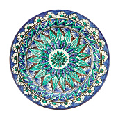 Тарелка Риштанская Керамика «Цветы», d=17 см,микс 2410840 Тарелка Риштанская Керамика «Цветы», d=17 см,микс 2410840