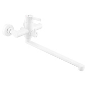  Смеситель для ванны Black&White длинный излив белый G016095 DW0202-Z13 1/10 Gota Rocio 