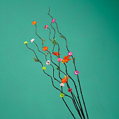 Интерьерный декор из бамбука, цветы пластик 200 см белый 7779960 Интерьерный декор из бамбука, цветы пластик 200 см белый 7779960