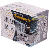 Гирлянда для улицы БАХРОМА ш3мх в 40/60см 100 ламп LED, прозр. провод, 8 реж, IP-54, Белый (соединение) Гирлянда для улицы БАХРОМА ш3мх в 40/60см 100 ламп LED, прозр. провод, 8 реж, IP-54, Белый (соединение)