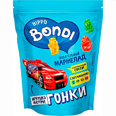 Мармелад жевательный HIPPO BONDI & FRIENDS с игрушкой Гонки 100 г Мармелад жевательный HIPPO BONDI & FRIENDS с игрушкой Гонки 100 г