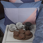  Комплект постельного белья Eclair BZ QR Прэсто, двуспальный, наволочки 50х70 см, сатин 