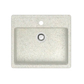 Мойка кварцевая прямоугольная белая матовая 570x505х200 9/G31 Agata