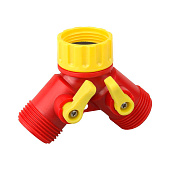 Поливочный распределитель 3/4" GRINDA GS-2,двухканальный, с внутренней резьбой, 8-426310 Поливочный распределитель 3/4" GRINDA GS-2,двухканальный, с внутренней резьбой, 8-426310