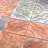 Плитка тротуарная Фантазия красная 300х300х35мм (11шт/м2) Плитка тротуарная Фантазия красная 300х300х35мм (11шт/м2)