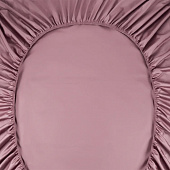  Простыня на резинке 200х200 сатин пыльная роза 