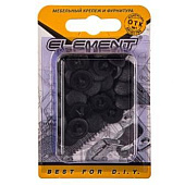  Заглушки на шуруп №2 черные (40 шт) "Element" 