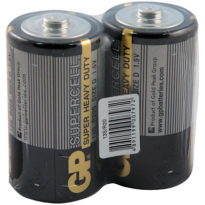  Батарейка Super Cell/PowerPlus R20(2шт/спайка)/GP 