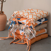  Подушка декоративная 40х40 Радушная хозяйка флористика, синий 