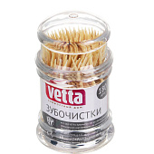  Зубочистки VETTA 180шт, бамбук, акриловая упаковка 437-242 