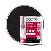  Эмаль ПФ-115 Чёрный Лакра 0,9 кг 