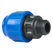 Муфта 25х3/4" НР ПНД Муфта 25х3/4" НР ПНД