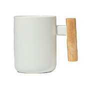 Кружка керамическая «Листья», 400 мл, белый 9614118 Кружка керамическая «Листья», 400 мл, белый 9614118