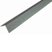  Алюминиевый уголок Черный муар 40х20х2мм 1м 