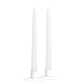  Набор свечей античных, 2,2х 25 см, 2 штуки, белый, "Богатство Аромата" 9271280 