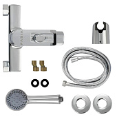  Смеситель для ванны однорычажный с коротким изливом хром Fabia 9710 