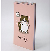  Скетчбук Аниме Cute cat, 14х20 см, плотность 100 гр, 66SB-233 