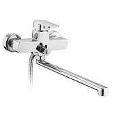  Смеситель для ванны с длинным изливом силумин хром R1723F Rainsberg 