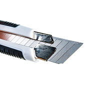 Нож 25мм, обрезиненная рукоятка ,ABS+TPR, стопорн.винт фиксатор, Монтажник Нож 25мм, обрезиненная рукоятка ,ABS+TPR, стопорн.винт фиксатор, Монтажник