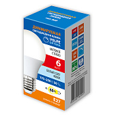 Лампа LED 6Вт Е27, груша, 4000К нейтр. Белый, диммируемая ТМ Volpe Лампа LED 6Вт Е27, груша, 4000К нейтр. Белый, диммируемая ТМ Volpe