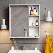  Зеркало-шкаф Девис 65 бетон Чикаго Onika 