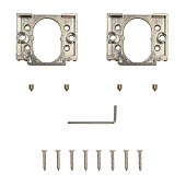  Накладки цилиндровые Code Deco Fusion DP-C-100-NISM, суперматовый никель 