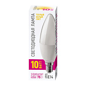  Лампа LED 10Вт Е14, свеча, 2700К теплый ОНЛАЙТ 