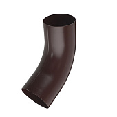 Колено стока 125/90 Optima, Коричневый Ral:8017 Колено стока 125/90 Optima, Коричневый Ral:8017