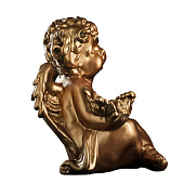  Подсвечник "Ангел сидя в руке" 26х21х30 см бронза, для свечи d=6 см  3739338 